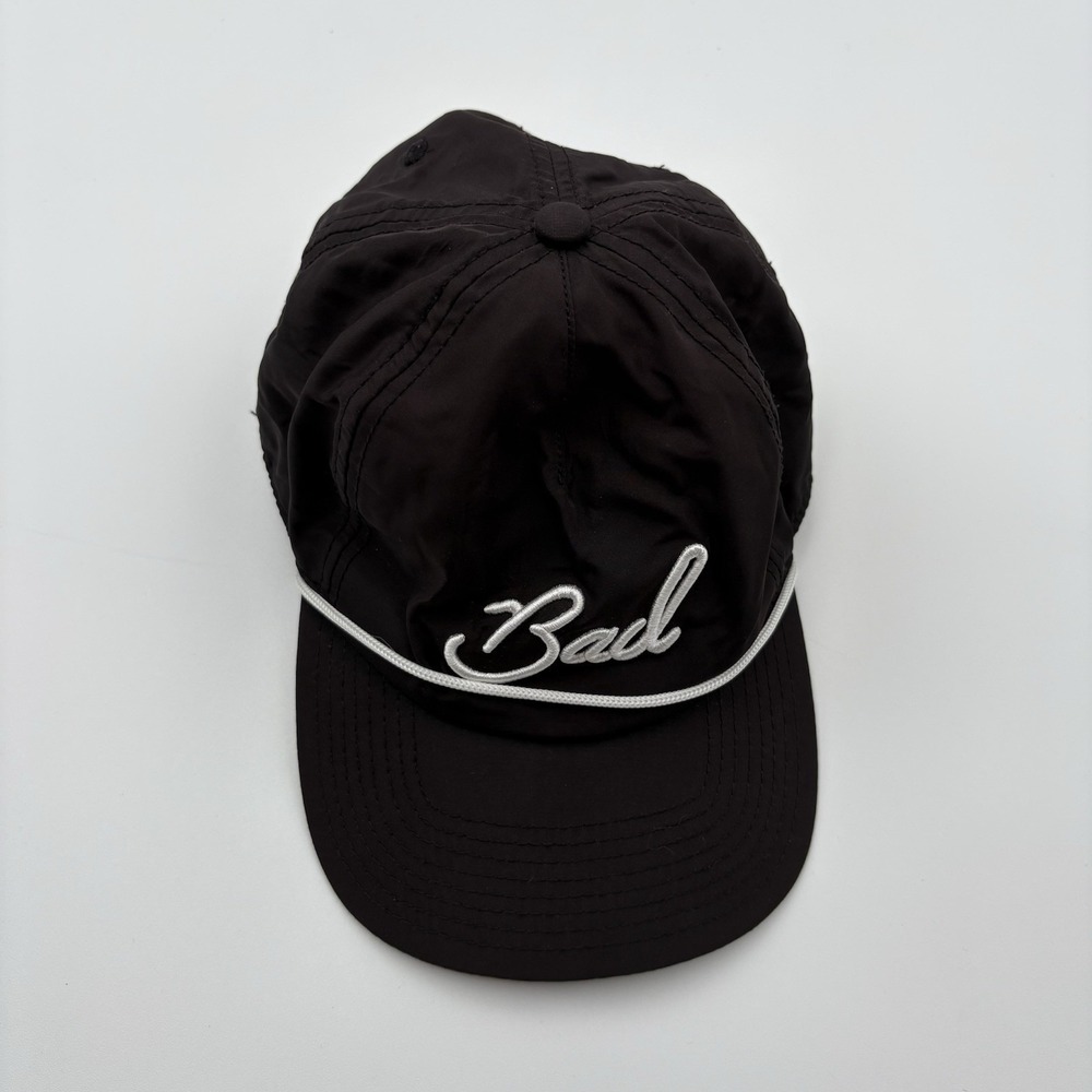 Bad Birdie Black Script Rope Golf Hat Snapback Adjustable Performance - Picture 2 of 9